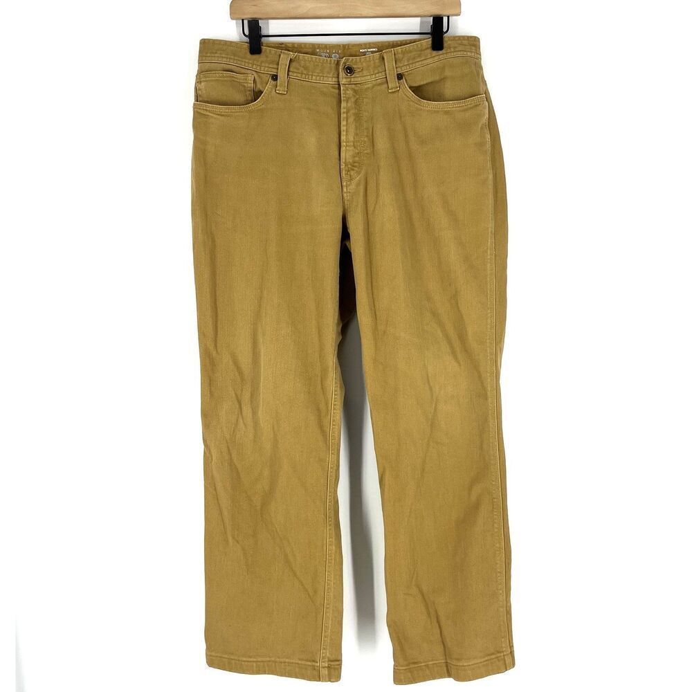Mountain Hardwear Passenger Jeans 33x32 Mens Brown Straight Leg Stretch Gorpcore
